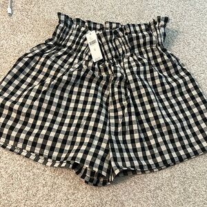 Gingham Anthropologie shorts